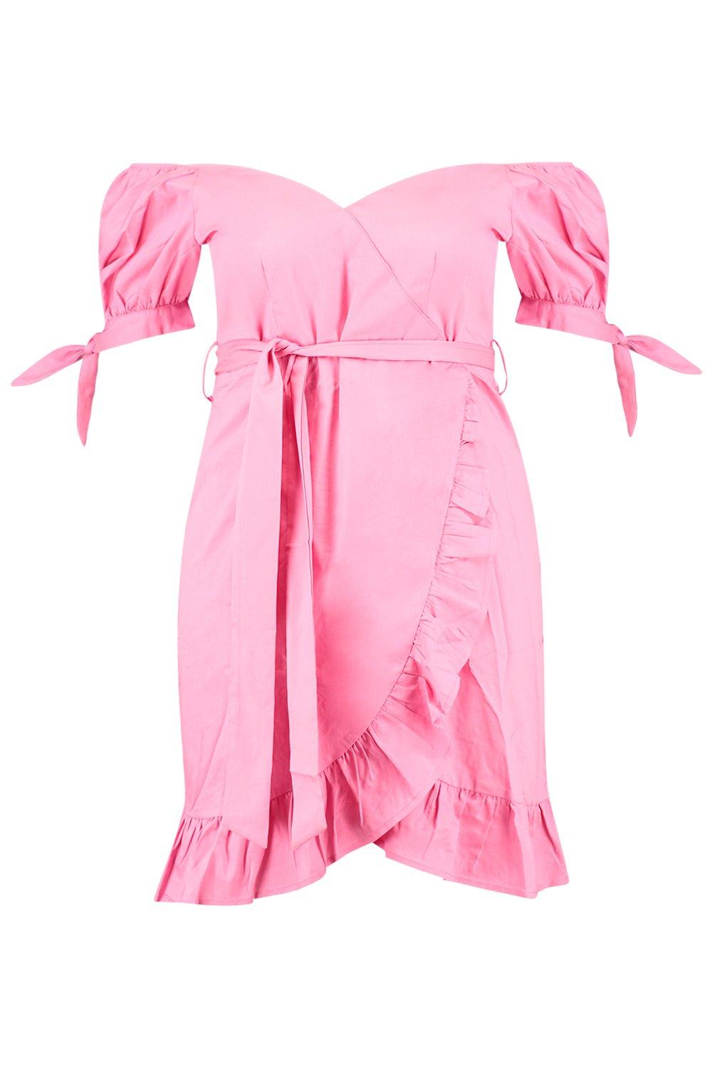 Bardot mini wrap dress sales